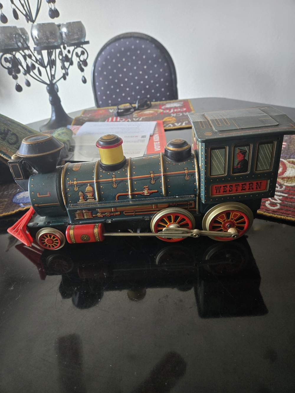 Vintage Battery Operated Made In Japan Tinplate Western Special Locomotive